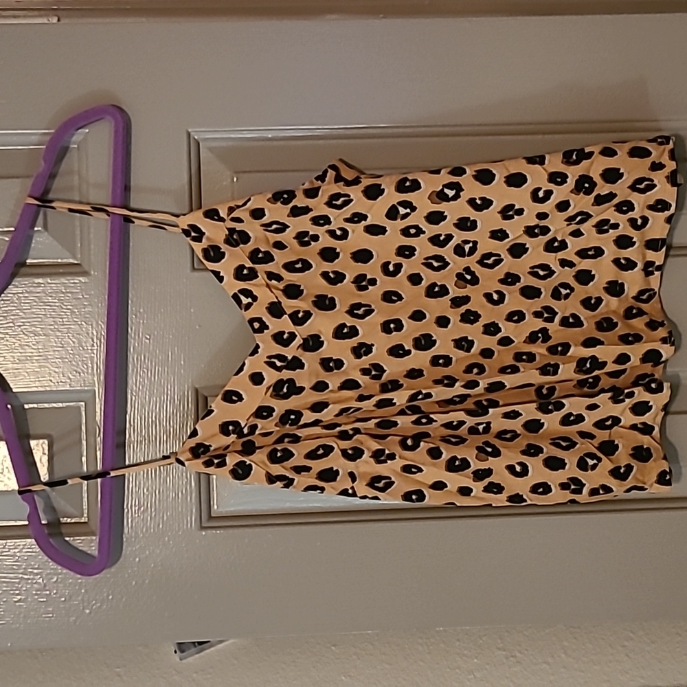 Cheetah print tank top
